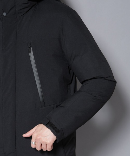 NANO universe（ナノユニバース）の「anewdown(R)フルダルマウンテンパーカー撥水ダウン（ダウンジャケット/コート・メンズ・ブラック/モカ/チャコール・S/M/L）」の5枚目の写真