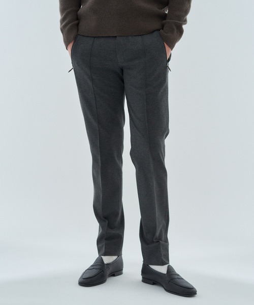 PT TORINO（ピーティートリノ）の「PT TORINO / NEW BERLIN ジャージーテーパードスラックス《ESTNATION EXCLUSIVE》（スラックス・メンズ・チャコールグレー/ブラック/ホワイト/グレー/ネイビー・48/50/46/44/52）」の4枚目の写真