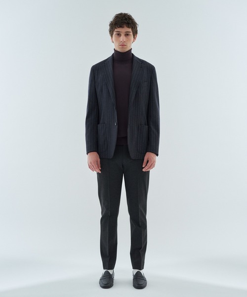 PT TORINO（ピーティートリノ）の「PT TORINO / NEW BERLIN ジャージーテーパードスラックス《ESTNATION EXCLUSIVE》（スラックス・メンズ・チャコールグレー/ブラック/ホワイト/グレー/ネイビー・48/50/46/44/52）」の9枚目の写真