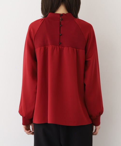 Anna Nicola(アンナニコラ)の「Anna Nicola 布帛切替ダンボールプルオーバー(Tシャツ/カットソー・レディース・レッド/アイボリー・38)」の17枚目の写真
