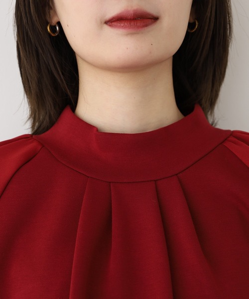 Anna Nicola(アンナニコラ)の「Anna Nicola 布帛切替ダンボールプルオーバー(Tシャツ/カットソー・レディース・レッド/アイボリー・38)」の18枚目の写真