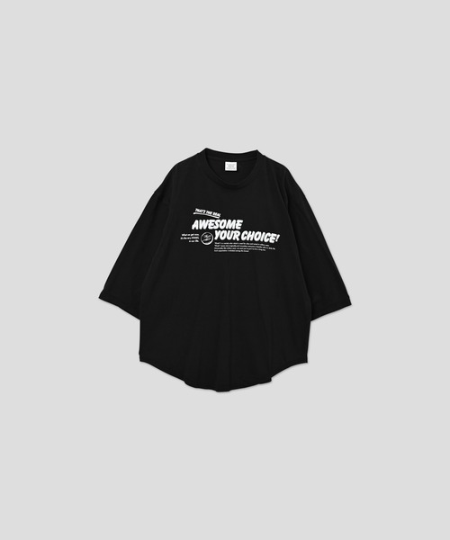 kha:ki（カーキ）の「「KHA:KI / カーキ」7th TEE -AWESOME YOUR CHOSEE-（Tシャツ/カットソー・レディース・ブラック/ブラウン/ホワイト・1）」の21枚目の写真