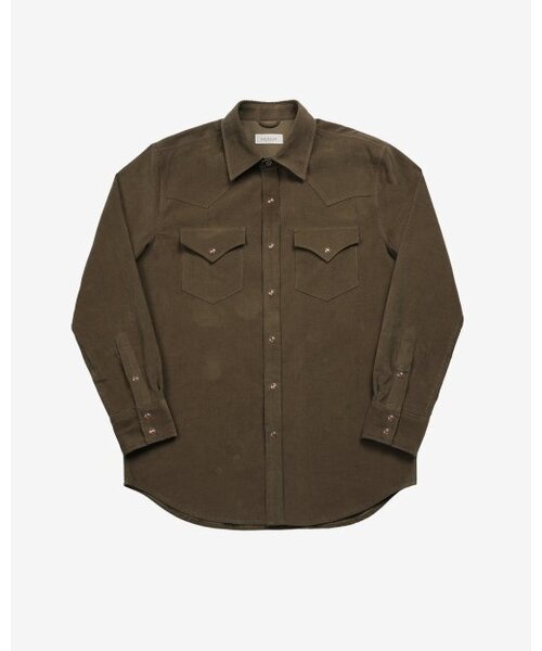 sortie(ソルティ)の「035 Corduroy Western Shirts (Mocha Brown)(シャツ/ブラウス・メンズ・その他・LARGE/MEDIUM)」の1枚目の写真