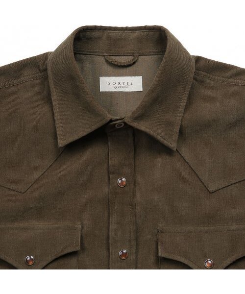 sortie(ソルティ)の「035 Corduroy Western Shirts (Mocha Brown)(シャツ/ブラウス・メンズ・その他・LARGE/MEDIUM)」の6枚目の写真