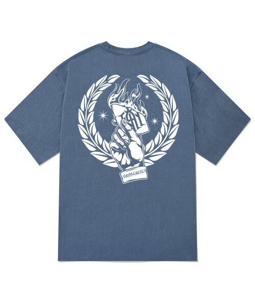 KAN6312(カン6312)の「KTPN0193 ブラックジャックピグメント半袖Tシャツ - ブルー(Tシャツ/カットソー・メンズ・その他・LARGE/MEDIUM/X-LARGE)」の1枚目の写真