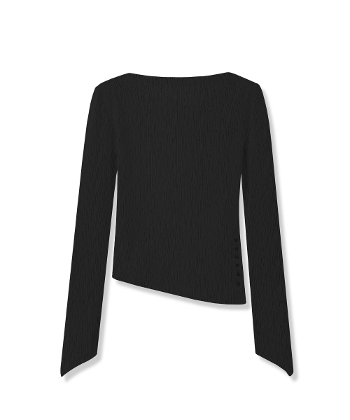 Vivacious（ビバシャス）の「Snap Long Sleeve - 2COL（Tシャツ/カットソー・レディース・アイボリー/ブラック・SMALL/MEDIUM）」の5枚目の写真