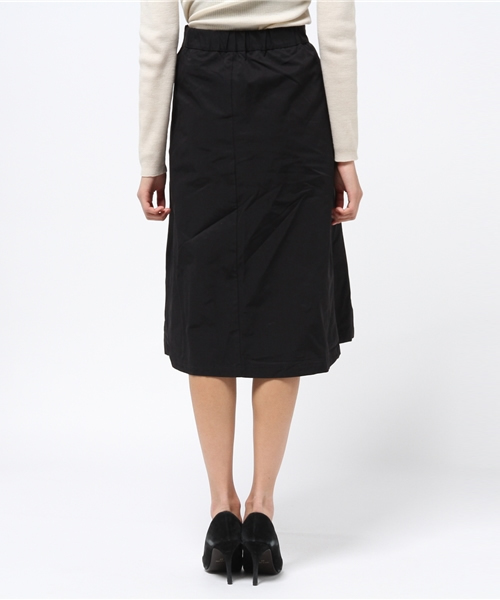 ikka（イッカ）の「70コットンナイロンAラインスカート（スカート・レディース・ベージュ/ブラック・MEDIUM/LARGE）」の9枚目の写真