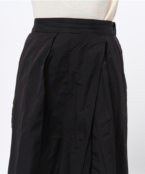 ikka（イッカ）の「70コットンナイロンAラインスカート（スカート・レディース・ベージュ/ブラック・MEDIUM/LARGE）」の10枚目の写真