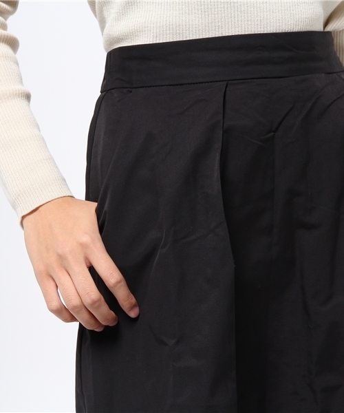 ikka（イッカ）の「70コットンナイロンAラインスカート（スカート・レディース・ベージュ/ブラック・MEDIUM/LARGE）」の3枚目の写真