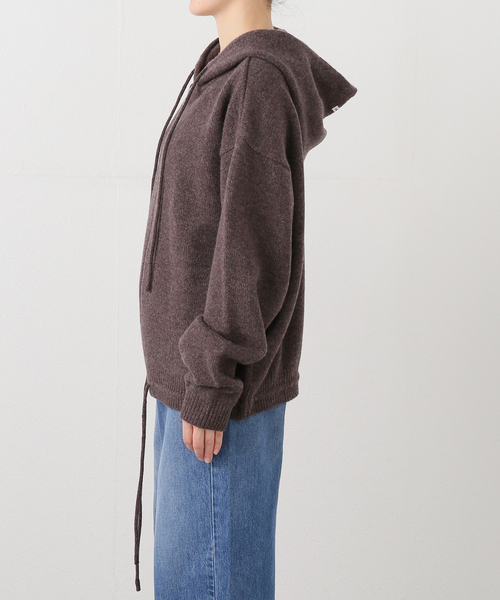 s/e/o（エスイーオー）の「【Geek Office / ギークオフィス】s/e/o / エスイーオー WOOL HOODIE ZIP-UP JUMPER（パーカー・レディース・ブラウン/チャコールグレー・FREE）」の18枚目の写真