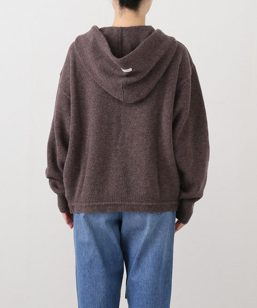 s/e/o（エスイーオー）の「【Geek Office / ギークオフィス】s/e/o / エスイーオー WOOL HOODIE ZIP-UP JUMPER（パーカー・レディース・ブラウン/チャコールグレー・FREE）」の19枚目の写真