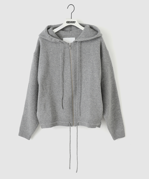 s/e/o（エスイーオー）の「【Geek Office / ギークオフィス】s/e/o / エスイーオー WOOL HOODIE ZIP-UP JUMPER（パーカー・レディース・ブラウン/チャコールグレー・FREE）」の20枚目の写真
