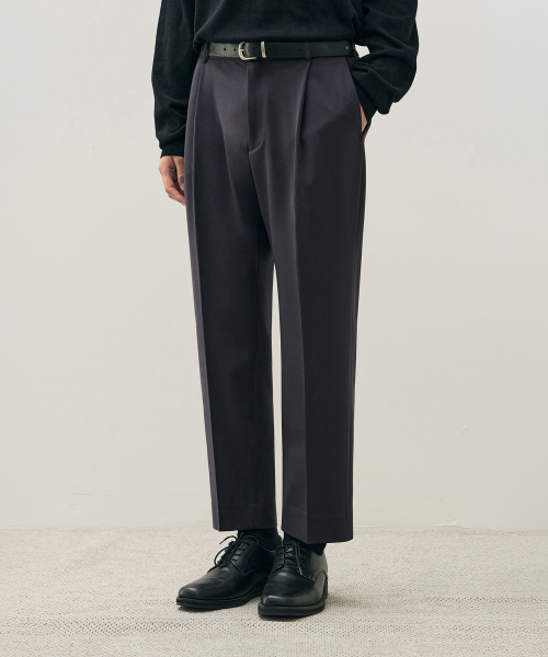 DRAW FIT（ドローフィット）の「ワンタックバンディングテーパードスラックス [ブルーグレー]（スラックス・メンズ・その他・LARGE/MEDIUM/SMALL/X-LARGE/XX-LARGE）」の2枚目の写真