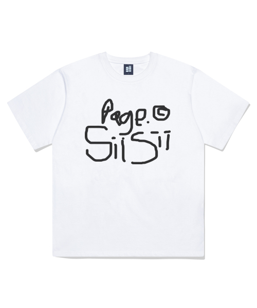 PAGESIISII(ページシシ)の「ナクソページシシプリンティング半袖Tシャツホワイト(Tシャツ/カットソー・レディース・その他・LARGE/MEDIUM/SMALL)」の2枚目の写真
