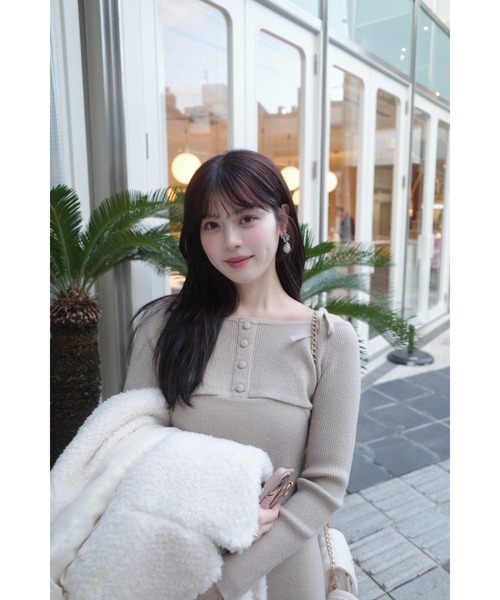 セール】Sparkling Knit Layered Dress（ワンピース）｜MISTREASS