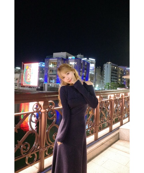 セール】Sparkling Knit Layered Dress（ワンピース）｜MISTREASS