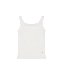 Balm Off-Shoulder Sleeveless T-Shirt _ Ivory