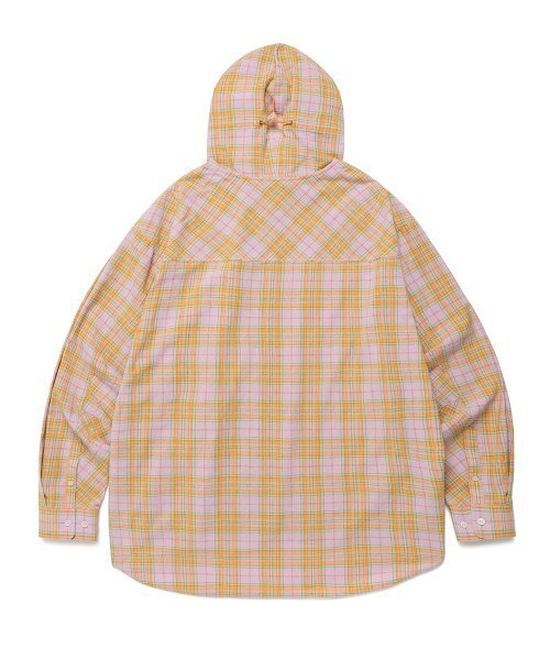 Cavish（カビシ）の「CHECK SHIRT HOODIE PURPLE(CV2ESUW320A)（シャツ/ブラウス・レディース・パープル・MEDIUM/LARGE）」の2枚目の写真