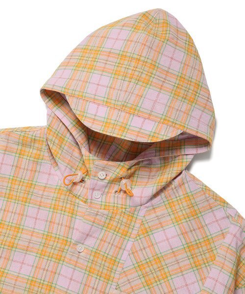 Cavish（カビシ）の「CHECK SHIRT HOODIE PURPLE(CV2ESUW320A)（シャツ/ブラウス・レディース・パープル・MEDIUM/LARGE）」の3枚目の写真