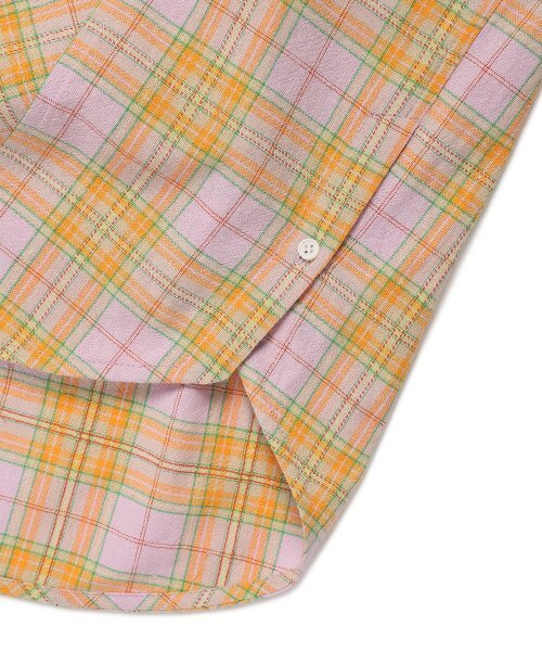 Cavish（カビシ）の「CHECK SHIRT HOODIE PURPLE(CV2ESUW320A)（シャツ/ブラウス・レディース・パープル・MEDIUM/LARGE）」の8枚目の写真