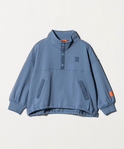 UNIVERSAL OVERALL（ユニバーサルオーバーオール）の「【別注】＜UNIVERSAL OVERALL＞スタンドネック プルオーバー / キッズ  100cm-130cm（Tシャツ/カットソー・キッズ・ダークグレー/ロイヤルブルー/グレー系・XS(100-110cm)/S(120-130cm)）」の2枚目の写真