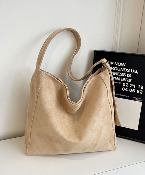 florist（フローリスト）の「【A4収納可・2WAY】フェイクスエードワンショルダーバッグ/トートバッグ（ショルダーバッグ・レディース・ブラック/キャメル/モスグリーン/ベージュ/モカ・FREE）」の22枚目の写真