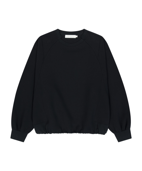 UNGIMMICK(アンジミック)の「SLASH NECK SWEATSHIRT (BLACK)(スウェット・メンズ・その他・MEDIUM/LARGE)」の1枚目の写真