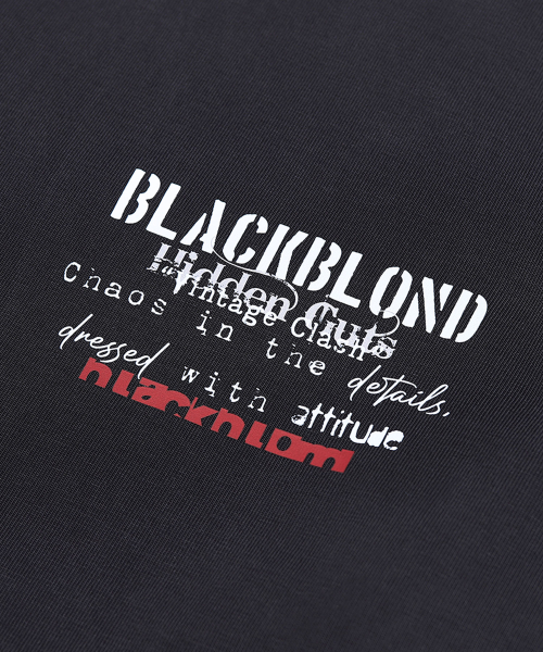 BLACK BLOND(ブラック ブロンド)の「ヴィヴィディヴィンテージクラッシュピグメント半袖(ヴィンテージブラック)(Tシャツ/カットソー・レディース・その他・MEDIUM/LARGE/X-LARGE)」の3枚目の写真