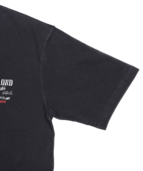 BLACK BLOND(ブラック ブロンド)の「ヴィヴィディヴィンテージクラッシュピグメント半袖(ヴィンテージブラック)(Tシャツ/カットソー・レディース・その他・MEDIUM/LARGE/X-LARGE)」の5枚目の写真