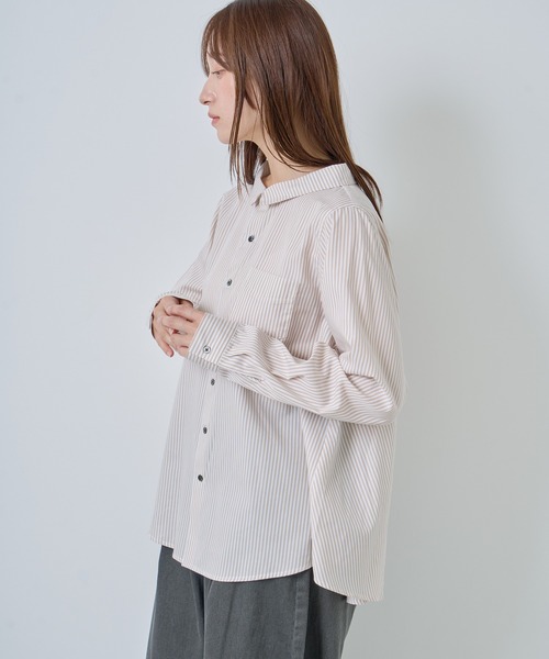 Kelen(ケレン)の「「KELEN / ケレン」バックフレアブラウス(シャツ/ブラウス・レディース・オフホワイト/ブラック系その他/ブラック/グリーン/ベージュ・S/M)」の18枚目の写真