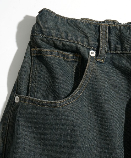 Starting Over（スターティングオーバー）の「WIDE CURVED DENIM PANTS/ワイドカーブデニムパンツ（デニムパンツ・メンズ・ネイビー/ブラック・L/M）」の8枚目の写真