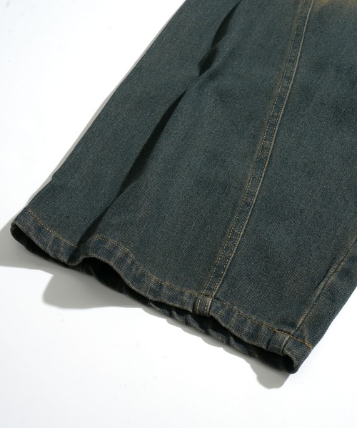 Starting Over（スターティングオーバー）の「WIDE CURVED DENIM PANTS/ワイドカーブデニムパンツ（デニムパンツ・メンズ・ネイビー/ブラック・L/M）」の11枚目の写真