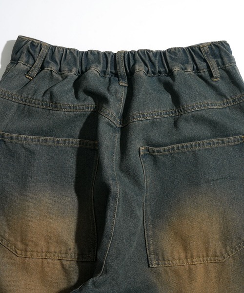 Starting Over（スターティングオーバー）の「WIDE CURVED DENIM PANTS/ワイドカーブデニムパンツ（デニムパンツ・メンズ・ネイビー/ブラック・L/M）」の13枚目の写真