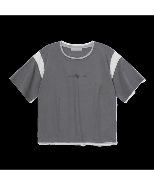 EPISODE UNTITLED(エピソードアンタイトルド)の「MATCH COLORS LOGO PRINT T-SHIRT_DARK GREY(Tシャツ/カットソー・レディース・その他・2/3)」の1枚目の写真