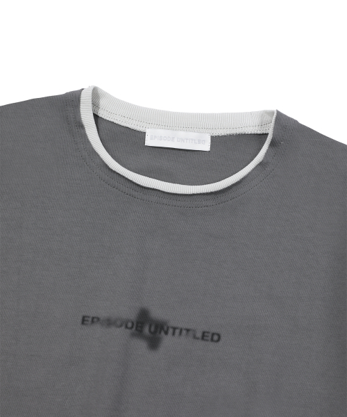 EPISODE UNTITLED(エピソードアンタイトルド)の「MATCH COLORS LOGO PRINT T-SHIRT_DARK GREY(Tシャツ/カットソー・レディース・その他・2/3)」の3枚目の写真