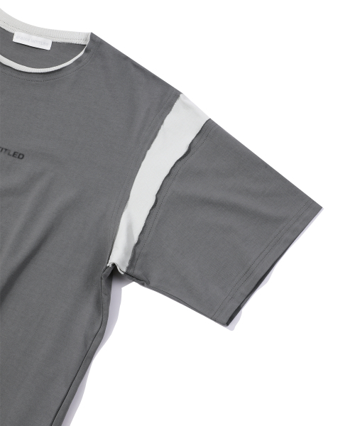EPISODE UNTITLED(エピソードアンタイトルド)の「MATCH COLORS LOGO PRINT T-SHIRT_DARK GREY(Tシャツ/カットソー・レディース・その他・2/3)」の5枚目の写真
