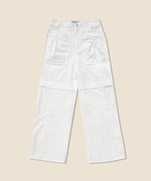 DIMANCHE（ディマンシュ）の「Mesh Holiday Pants (White)（その他パンツ）」