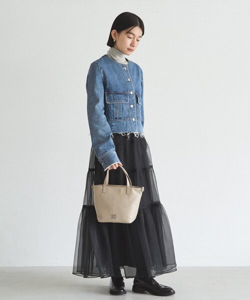 russet（ラシット）の「レザー2WAYミニトートバッグ（トートバッグ・レディース・グレイッシュベージュ/ブラック・FREE）」の12枚目の写真