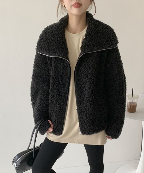 Ritzy（リッツィー）の「フェイクムートンコート（ムートンコート・レディース・ブラック/ホワイト・M/L）」の21枚目の写真