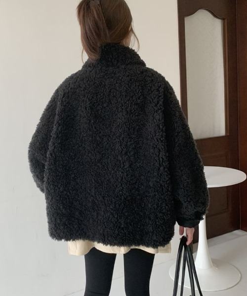 Ritzy（リッツィー）の「フェイクムートンコート（ムートンコート・レディース・ブラック/ホワイト・M/L）」の9枚目の写真