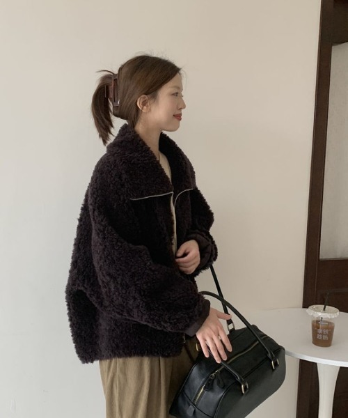 Ritzy（リッツィー）の「フェイクムートンコート（ムートンコート・レディース・ブラック/ホワイト・M/L）」の14枚目の写真