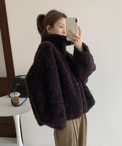 Ritzy（リッツィー）の「フェイクムートンコート（ムートンコート・レディース・ブラック/ホワイト・M/L）」の15枚目の写真