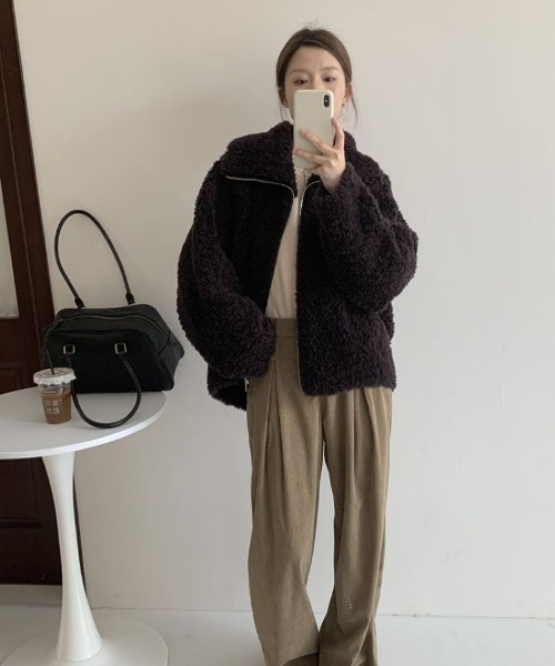 Ritzy（リッツィー）の「フェイクムートンコート（ムートンコート・レディース・ブラック/ホワイト・M/L）」の16枚目の写真