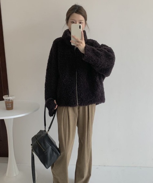 Ritzy（リッツィー）の「フェイクムートンコート（ムートンコート・レディース・ブラック/ホワイト・M/L）」の17枚目の写真