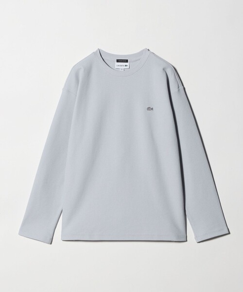 Lacoste ライトグレー 長袖カットソー LACOSTE for BEAUTY&YOUTH＞ワントーン ロング スリーブ カットソー（T