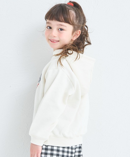 pairmanon（ペアマノン）の「【ぬくふわ】ユニセックス 裏起毛 フォトプリント フーディ（パーカー・キッズ・グレー/アイボリー/ブルー/ピンク・100/150/140/130/120/110/90）」の6枚目の写真