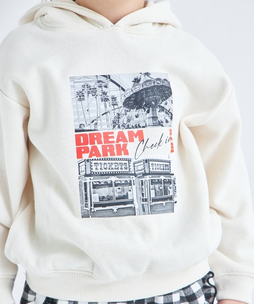 pairmanon（ペアマノン）の「【ぬくふわ】ユニセックス 裏起毛 フォトプリント フーディ（パーカー・キッズ・グレー/アイボリー/ブルー/ピンク・100/150/140/130/120/110/90）」の8枚目の写真