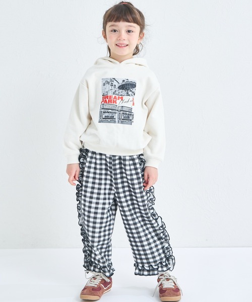 pairmanon（ペアマノン）の「【ぬくふわ】ユニセックス 裏起毛 フォトプリント フーディ（パーカー・キッズ・グレー/アイボリー/ブルー/ピンク・100/150/140/130/120/110/90）」の9枚目の写真