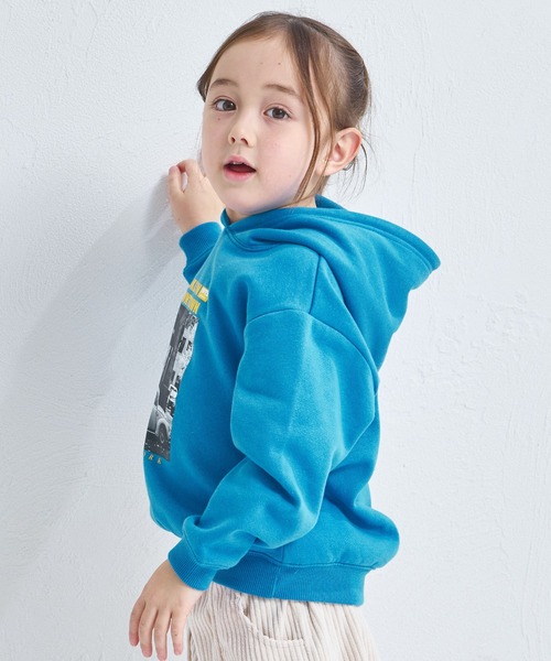 pairmanon（ペアマノン）の「【ぬくふわ】ユニセックス 裏起毛 フォトプリント フーディ（パーカー・キッズ・グレー/アイボリー/ブルー/ピンク・100/150/140/130/120/110/90）」の16枚目の写真