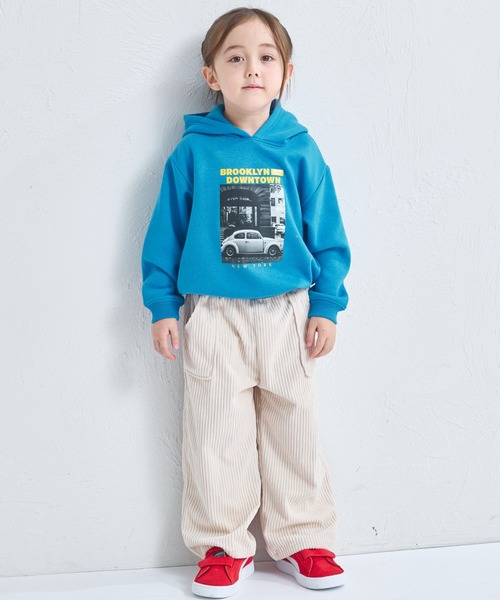 pairmanon（ペアマノン）の「【ぬくふわ】ユニセックス 裏起毛 フォトプリント フーディ（パーカー・キッズ・グレー/アイボリー/ブルー/ピンク・100/150/140/130/120/110/90）」の18枚目の写真